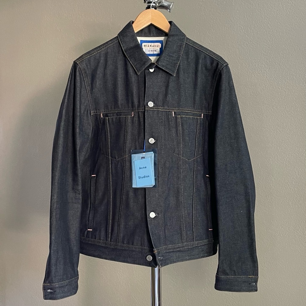Acne Raw Denim Jacket. Sz 52.